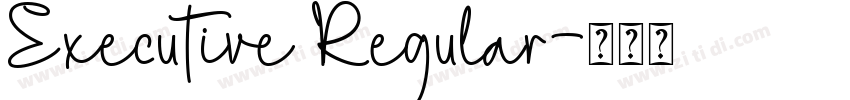 Executive Regular字体转换
